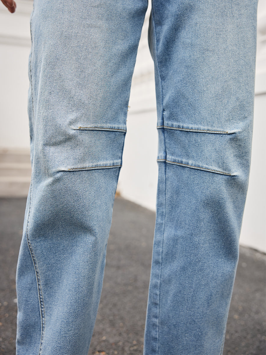 Mid-rise Barrel Jeans