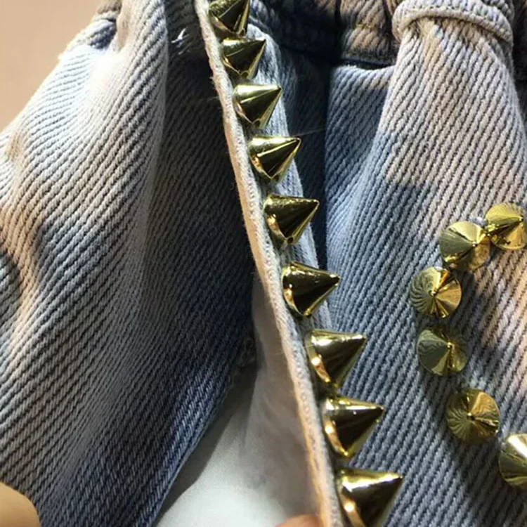 Bejeweled Denim Shorts