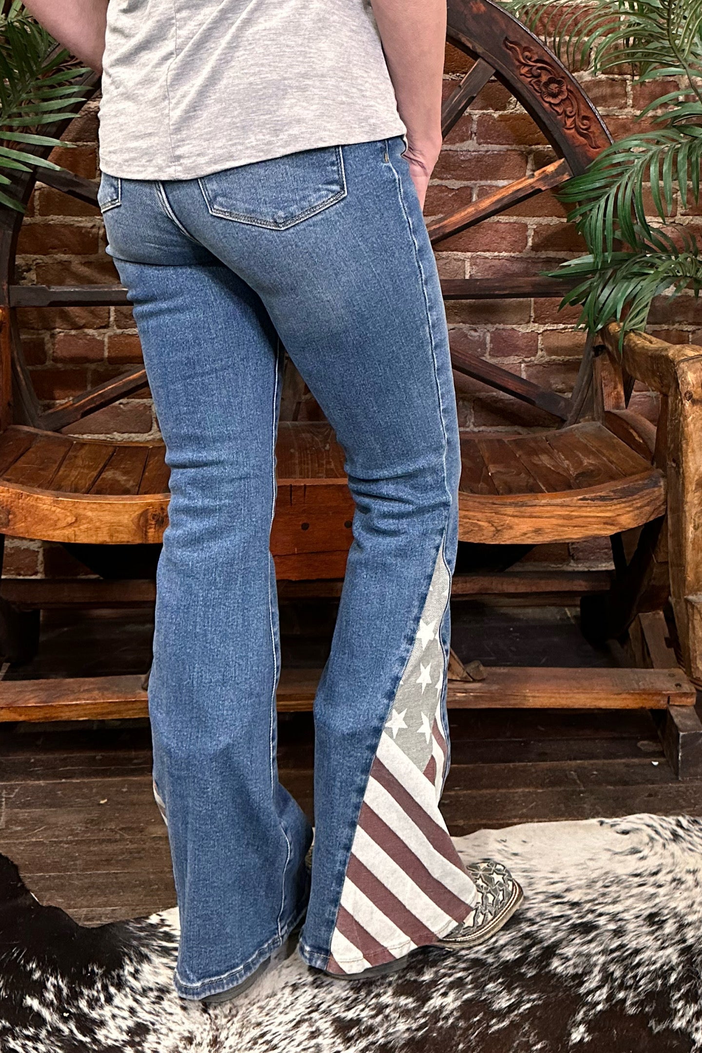 Judy Blue Americana Flag Print Jeans