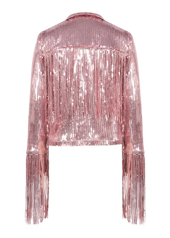 Hip Cowgirl Rodeo Tassel Sequin Jacket
