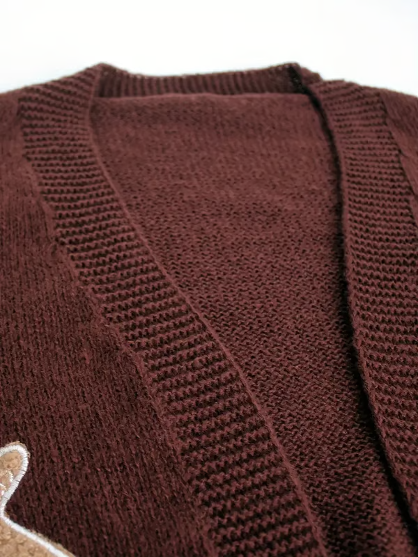 Holiday Gingerbread Man Cardi